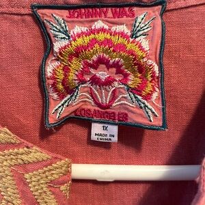 Johnny Was linen shirt